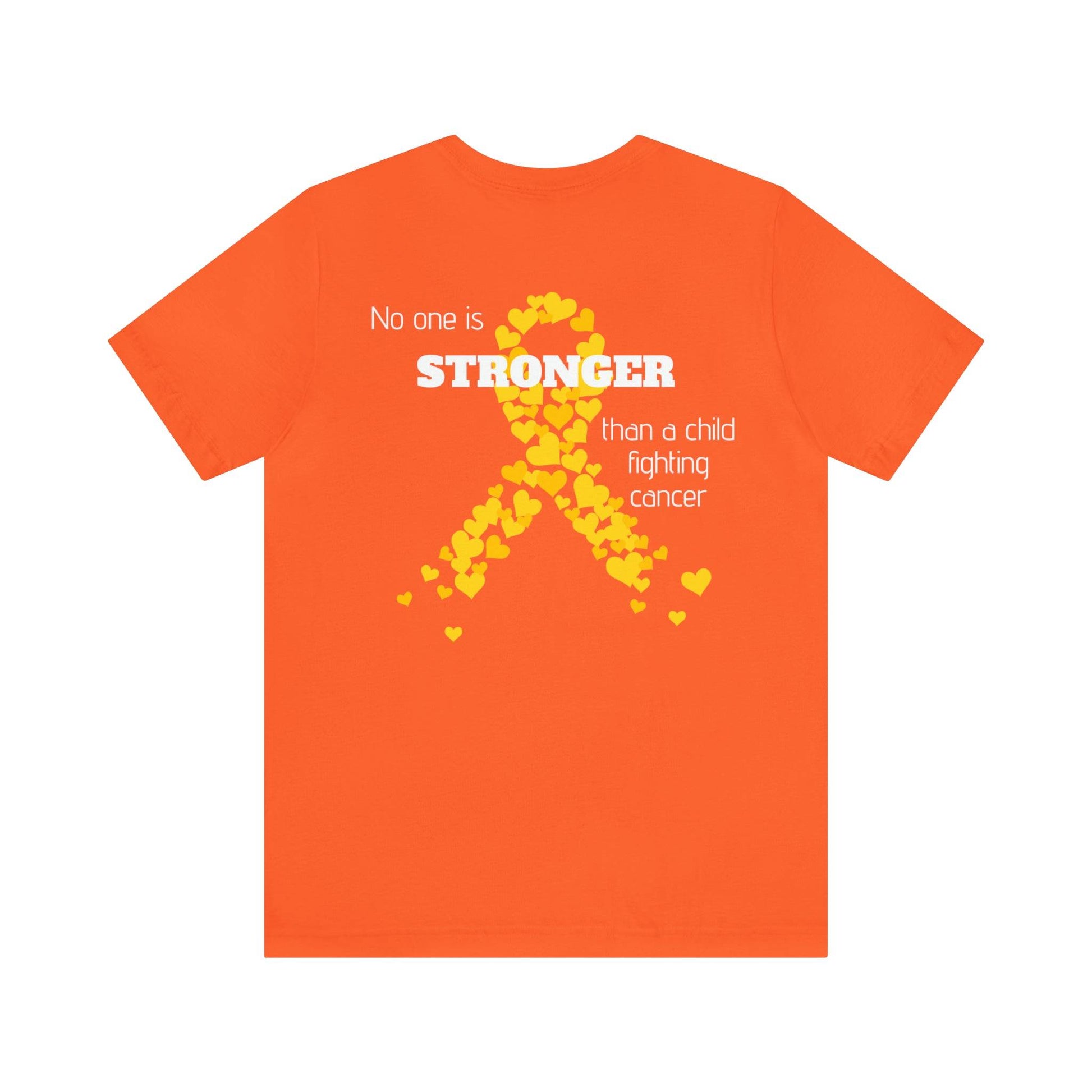 No one is stronger - Childhood Cancer Awareness Month - Comfy tee- T-Shirt Daffodil & Alder