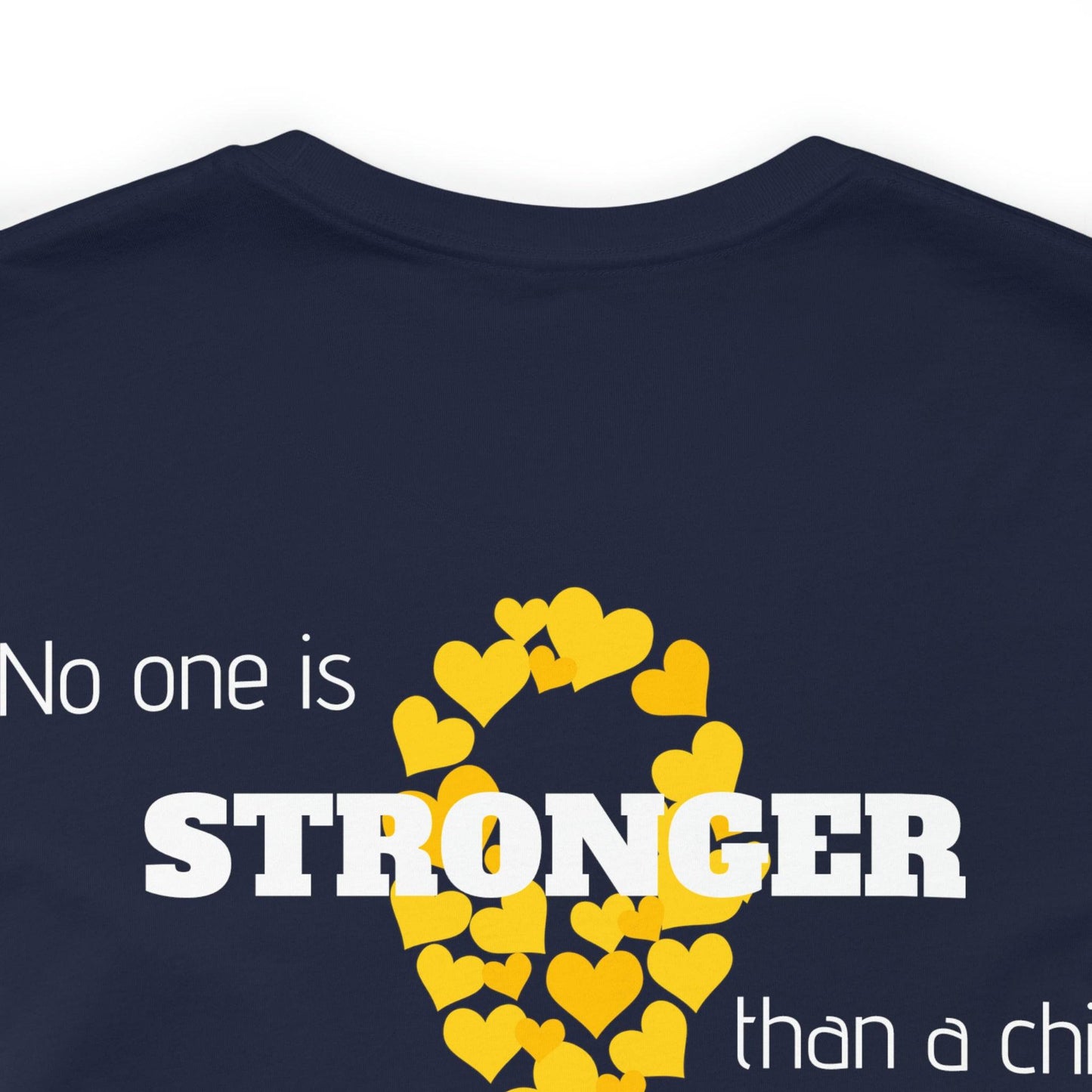 No one is stronger - Childhood Cancer Awareness Month - Comfy tee- T-Shirt Daffodil & Alder