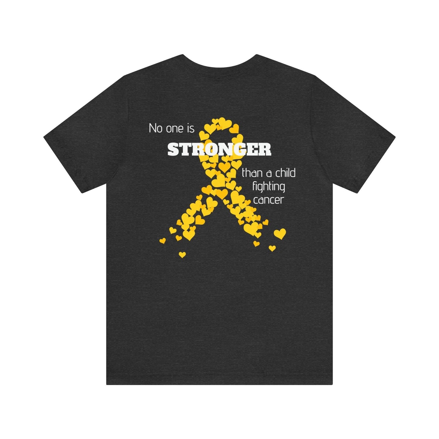 No one is stronger - Childhood Cancer Awareness Month - Comfy tee- T-Shirt Daffodil & Alder