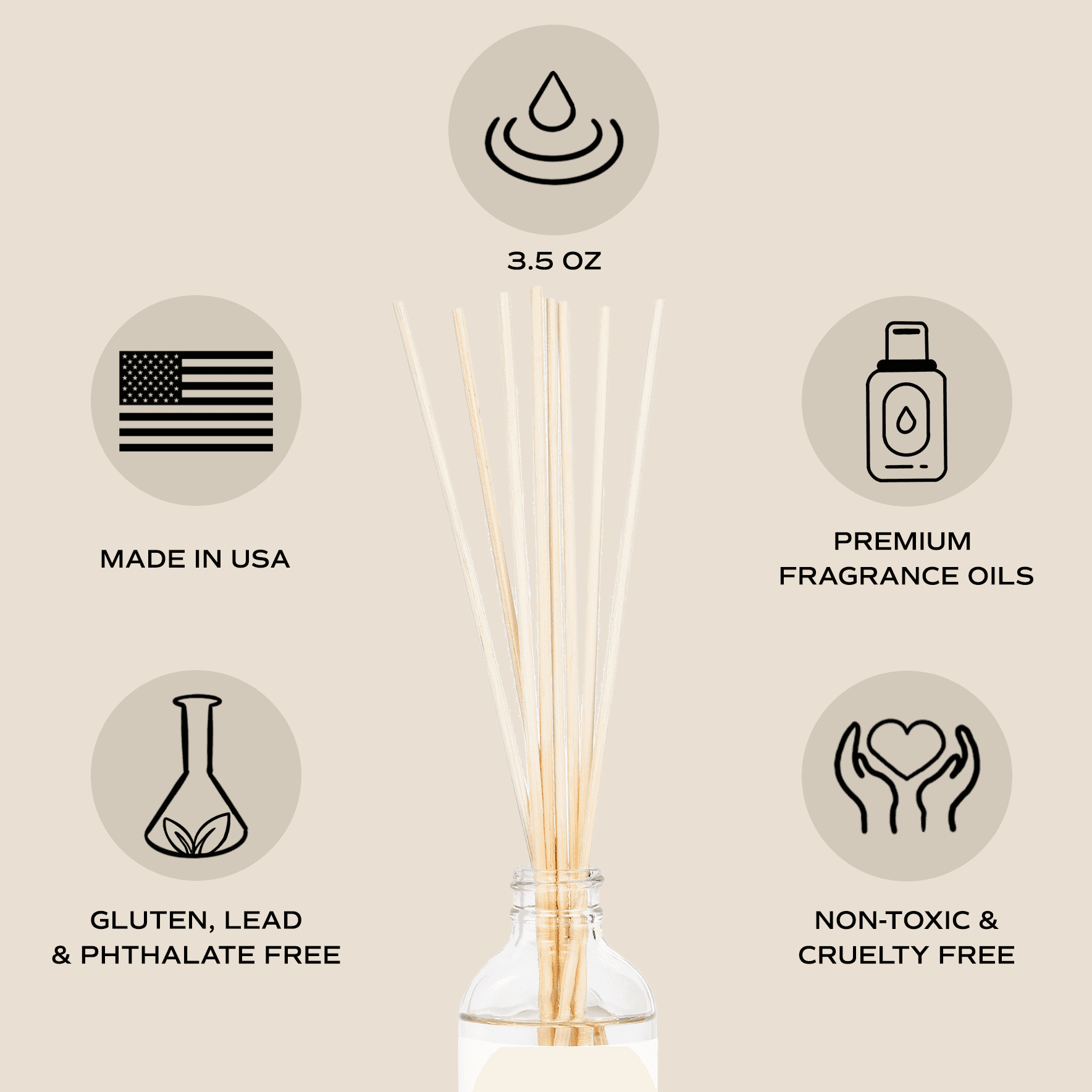 Stress Relief Reed Diffuser - Gifts & Home Decor- Daffodil & Alder